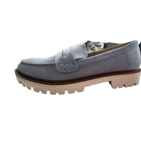 Journee Collection Kenly-WD Shoes Womens Size 7.5 Suede Loafers Lug Sole New - Picture 6 of 14